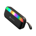 Portronics Plugs 3 15W Portable Bluetooth Speaker, Inbuilt Mic, Dynamic RGB Light, BT 5.3V 15 W Bluetooth Speaker(Black, Mono Channel)