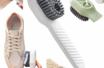 Multipurpose Cleaning Brush with Liquid Dispenser – Refillable Scrub Brush for Shoes, Clothes, Sink, Tiles & Kitchen | Soft Bristle Soap Dispensing Scrubber Brush