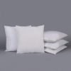 Zenvio Microfibre Cushion Pack of 5 Solid Ultra Luxuary Soft(White)