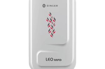 SINGER LEO RAPID 5.9L Instant Water Heater (3000W) for Kitchen & Bathroom | Copper Heating Element | Stainless Steel Tank | ISI Marked | 2 Years Product Warranty & 5 Years Tank Warranty
