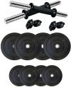 JMB 10 kg 20 Kg Pvc (2.5kg X 8PCS) Adjustable Dumbbell 20KG Home Gym Combo