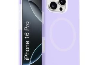 iPhone 16 pro Silicone Magsafe Case | Shock Proof Design & Camera Protection | Premium Rubberised Apple iPhone 16 pro Cover (Microfiber Lining) | Ultra Smooth Silicone – Purple