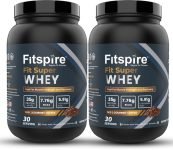 Fitspire Fit Super Protein 100% Authentic & No Adulteration Muscle Growth & Recovery Whey Protein(2 kg, Gourmet Coffee)