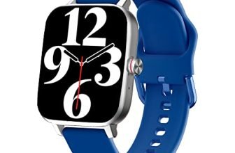 5Elements Pace Pro BT Calling 1.70″ Fluid Display Full Metal Up to 600 Nits Brightness 500+ Customizable Watch Faces 5 Days Battery Life IP68 (Grey Blue)