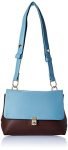 Caprese womens FENNE S Small BLUE & CHOCO Satchel
