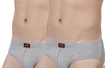 ONE8 by Virat Kohli Men’s Solid Brief (Pack of 2) (101-GREYMEL_Grey Melange_Small)