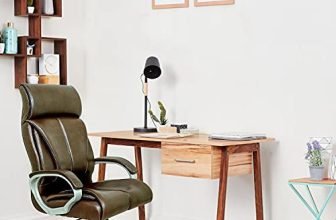 CELLBELL C54 Ergonomic High Back Boss Chair Leather Office Chair/Director Chair/Leatherette Executive Revolving Chair [Brown]