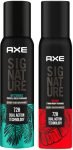 AXE Signature Mysterious and Intense Deodorant No Gas Body Perfume Body Spray  –  For Men(400 ml, Pack of 2)