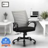 IAFA Diego Mid Back Ergonomic Office Heavy Duty Black Metal Base Mesh Office Arm Chair(Black, Grey, Optional Installation Available)