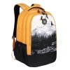 Gear Alpine 19″/39L Large Water Resistant School Bag/College Bag/Casual 4 Compartment Backpack/Daypack/Travel 4 Compartment Backpack/Kids Bag for Boys/Girls (Yellow-Black)