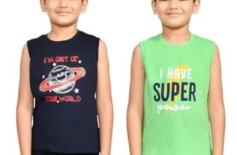 Lux Cozi Boys Pack of 2 Printed Tang Top_COZI_Boyz_201_NB_GN_65_2PC