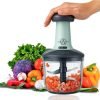 Armony by Generic Hand Push 650ML with 3 Stainless Steel Blades Vegetable & Fruit Chopper(1 Vegetable Chopper)