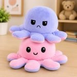 Storio Toy Octopus Plushie Reversible Soft Toys for Kids | Plush Soft Toys for Baby Boys and Girls| Best Gift | Octopus Soft Toy for Kids | Kanjak Gift for Girls -Blue Pink