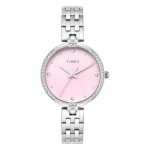 TIMEX Pink Round Dial Analog Women’s Watch – TWEL22600