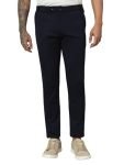 Vogaan Mens Lycra Blend Stretchable Trouser Pant Regular Fit Navy Blue