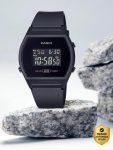 CASIO LW-204-1BDF Vintage Black Dial Black Resin Strap Digital Watch  – For Men & Women