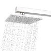 SAM Shower Slim High Pressure Rainfall Showerhead Without Arm for bathroom (Soft Square, 6 * 6)