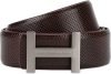 TOMMY HILFIGER Men Casual Brown Genuine Leather Belt