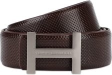 TOMMY HILFIGER Men Casual Brown Genuine Leather Belt