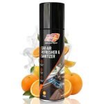 MotorOctane Car Air Refresher & Sanitizer Spray | CITRUS Fragrance | 100ml | AC Disinfectant | Sanitizes Cabin | Eliminates Odour | Fresh New Car Smell | Single-Use Pack