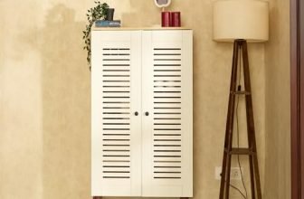 Green Soul Zuvio 2 Door 4ft | Engineered Wood Ventilated Shoe Rack | 5 Shelves, 2 Doors | Stores up to 16 Pair of Shoes | 3 Year Warranty | Oak & White | Installation Provided | Installation Provided