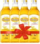 Himalayan Yellow Mustard Oil (Fortified with vitamin A and D), 1 Litre(Pack of 4)