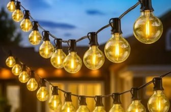 One94Store G40 Globe String Lights | 25 Ft Outdoor String Light with 25 Edison Bulbs | Waterproof Warm White Decorative Lights for Balcony, Backyard, Porch, Garden & Home Décor