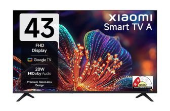 XIAOMI A Series 108 cm (43 inch) Full HD LED Smart Google TV with 200+ Free Channels | HDR 10 | Dolby Audio | Premium Metal Bezel-less Design | DTS X | DTS Virtual: X | Mi TV(L43MB-AFIN)