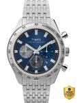 TIMEX TW2Y18500IK Waterburry Round 41mm Blue Dial Analog Watch – For Men