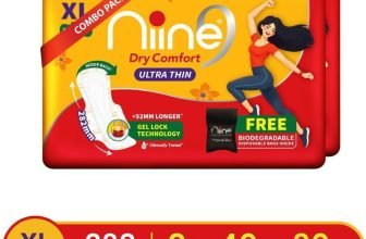 niine Dry Comfort Ultra Thin XL Lock Gel Technology Disposable Bag Inside, Combo of 2 Sanitary Pad(Pack of 80)