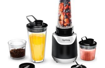 Lifelong LLNBB006 700 W Mixer Grinder(LLNBB006 Nutri Blender | 4 Jars | Black)