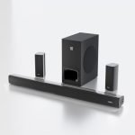 Govo Gosurround 945 Pro Home Theatre Soundbar, 260W, 5.1 Channel, with Subwoofer and Satellite Speakers, Bluetooth 5.3, HDMI ARC, AUX, USB (Platinum Black)
