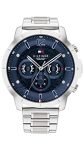 Tommy Hilfiger Quartz Multifunction Blue Dial Stainless Steel Strap Watch for Men-NETH1710492