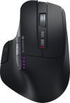 AMKETTE XS Series Flow Ergonomic Optical Mouse with 3200 DPI, Side Scroll Wheel, 8 Buttons, Multi-Device Pairing, Type-C Rechargeable, RGB Lighting(2.4GHz Wireless, Bluetooth, Black)