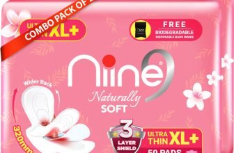 niine Naturally Soft Ultra Thin XL+ Sanitary Napkin With 3 Layer Shield for HEAVY FLOW Sanitary Pad(Pack of 100)