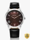 Titan Titan Karishma Brown Dial Black Leather Strap Analog Watch  – For Men