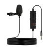 Amazon Basics Metal Condenser Microphone with 6M Cable | Auxiliary Compatible with Smartphones, Cameras, Pcs, and Laptops | Built-in Noise Reduction (Black)