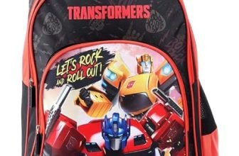 STRIDERS Transformer School Backpack for Kids | Durable Lightweight Spacious Bag | Padded Comfortable Straps | Marvel Superhero Design | Ideal for School Travel & Play