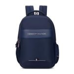 Tommy Hilfiger Joshua Polyester Unisex 15 Inch Laptop Backpack – Navy | 21 Ltr Capacity| Padded & Adjustable Strap | Water Resistant | 3 Compartment | Water Bottle Holder | USB Cable holder Pocket