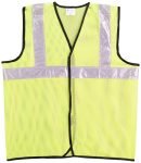 Safety Jacket Reflective High Visibility use For Airport, Construction, Emergency, Landscaping, Paving,Traffic, Sanitation, Security Guard, Engineering jacket,60GSM Mesh, AK-605 (PACK OF 75)