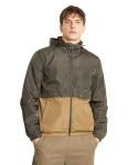 Amazon Brand – Symbol Polyester Men’s Color Block Full Sleeves Regular Fit Hooded Casual Jacket (Aw23-Sy-Jk-207_Olive + Fawn_Xl)