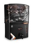 Aqua Frisch H2O | Needs No Service For 2 Years| 15 L RO + UV + Copper + Alkaline + Minerals Water Purifier(Black)