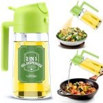 Oil Spray Bottle 500 ml Kitchen Cooking Dispenser with Pouring Spout