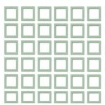 AbhiKalpya Art Studio Empty Mini Frames for Fridge Magnets, Notes, Collages, Wall Decoration Set of 30 (Mint Green & White)