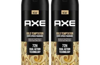 Axe Gold Temptation Long Lasting Deodorant Bodyspray For Men 150 ml, Pack of 2