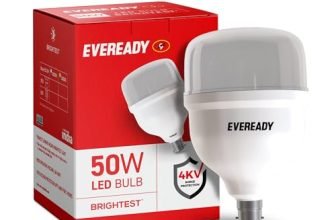 EVEREADY 50W LED Hammer Bulb, High CRI & High Efficiency