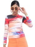 Tokyo Talkies Women Round Neck Full Sleeve Tops TTTP007286 Red XL