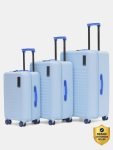 Mokobara The Aisle Trunk – Set of 3 Luggage (Small 55.5 cm | Medium 65 | Large 75.5cm ) Cabin & Check-in Set 8 Wheels – 30 inch