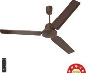 Orient Electric Ujala Swift with 3 Year Warranty BLDC Motor with Remote, Energy Saving, High Air Delivery, Ultra High Speed 1200 mm Ceiling Fan(5 Star | Clay Brown | Pack of 1)