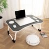 Story@home LT4002 Wood Portable Laptop Table(Finish Color – Black, Pre Assembled)